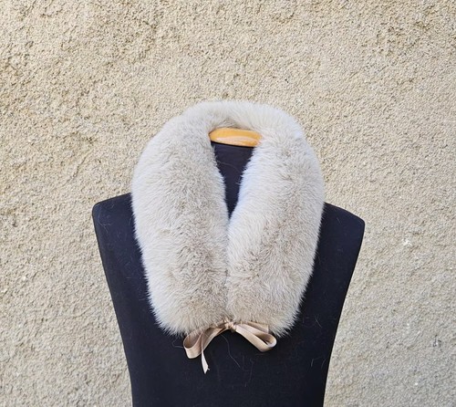 Real fur fox collar with - fur,